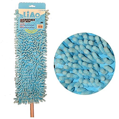 Liao Dry Mop - Micro Fiber Expandable Flat With Steel Stick, 1 pc  
