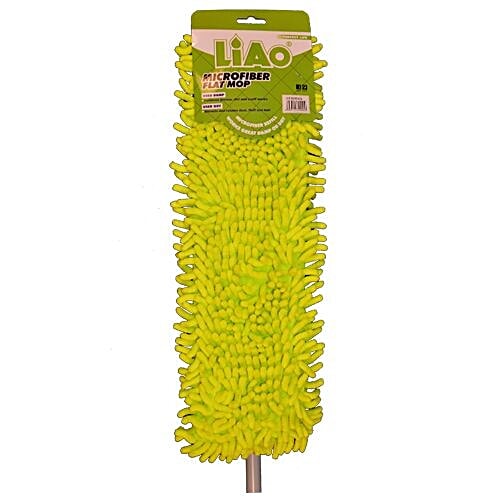 Buy Liao Dry Mop Micro Fiber Expandable Flat With Stick Green 1 Pc Online At Best Price of Rs