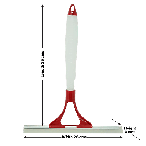 Liao Spray Window Cleaner - B130048-1, Plastic Frame With Rubber Blade, 35x26x3 Cm, Multicolour, 1 pc  100% Microfiber Clean