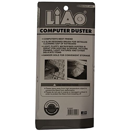 Liao Duster & Brush - Multipurpose, For Computer / Keyboard Cleaning, Red, E130007, 1 pc  High Tech, Reusable
