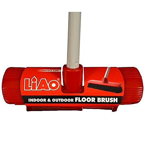 Liao Floor Cleaning Brush - Hard With Handle, 1 pc  
