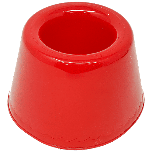 Liao Toilet Cleaning Brush & Caddy Set - Round With Holder, Red, Small, D130034, 1 pc Polypropylene Bristles