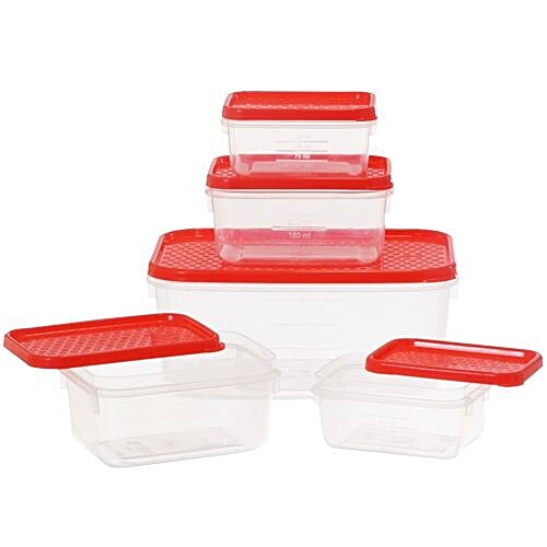 Buy All Time Plastics Polka Storage Container Red Online at Best