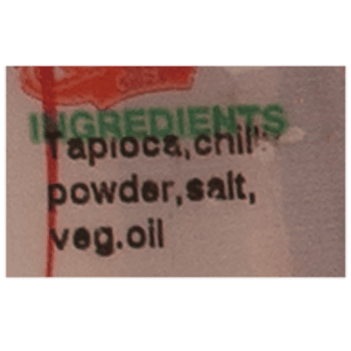 A-1 Chips Tapioca Chips Chilly, 80 g  