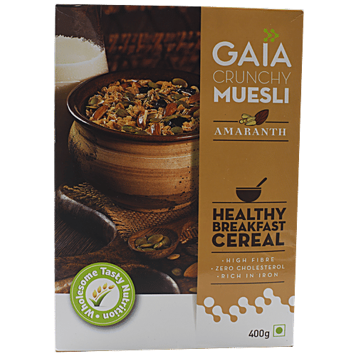 Buy Gaia Crunchy Muesli Amaranth Online at Best Price of Rs 299