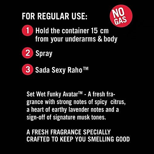 Set Wet Funky Avatar Perfume Spray, 120 ml  