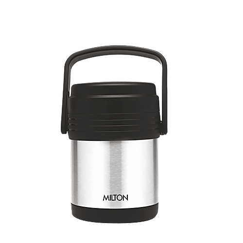 Milton Hot Meal 3 Insulated Thermosteel Lunch/Tiffin Box With Containers - Silver, 295 ml Set of 3 