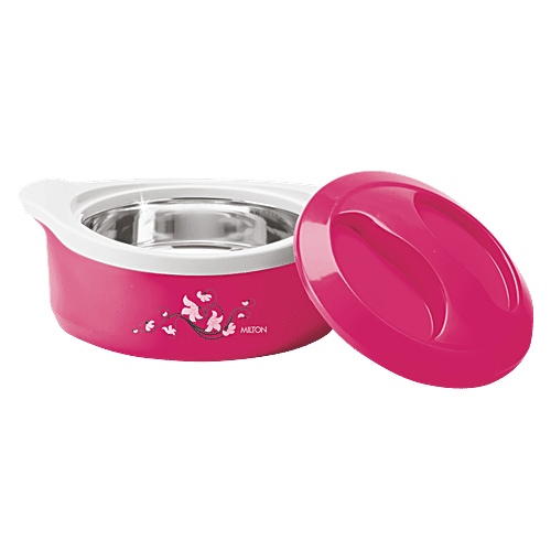 Milton Plastic Insulated Casserole For Roti/Chapati - Pink, Marvel, 1.5 L  