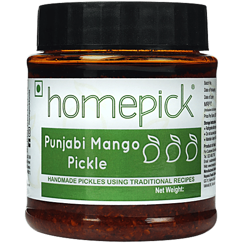 Homepick Pickle - Punjabi Mango, 250 g Bottle 