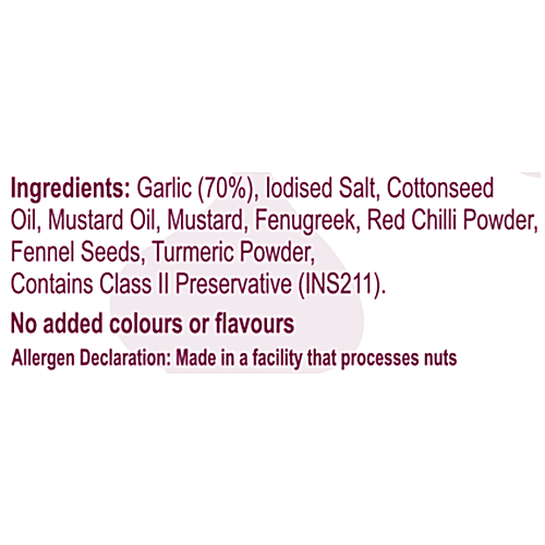 Homepick Pickle - Garlic, 250 g Bottle Homemade