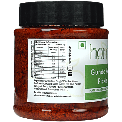 Homepick Pickle - Gunda Keri, 250 g Bottle Homemade