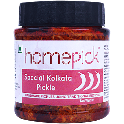 Homepick Pickle - Special Kolkata, 250 g Bottle Homemade