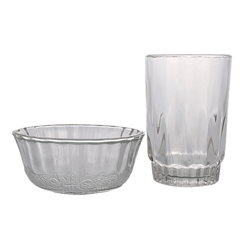 Glass Ideas  Gift Set - Fiona Serving Bowl & Juice Glass, 12 pcs  