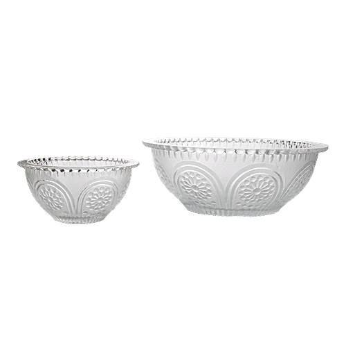 Glass Ideas  Savoury Pudding Set/Dryfruit Serving Bowl, 7 pcs  