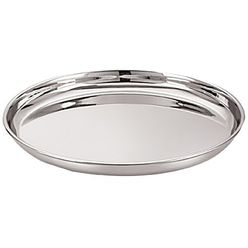 Neelam Stainless Steel Thali - N.P Bidding No. 12, 1 pc  