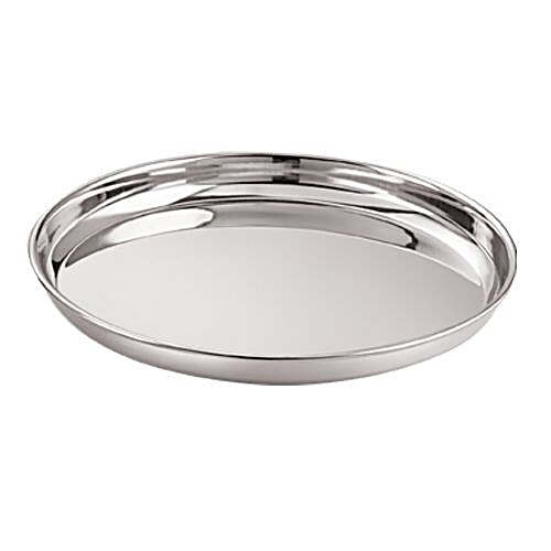 Neelam Stainless Steel Thali - N.P Bidding No. 14, 1 pc  