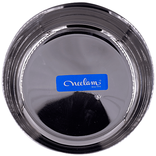 Neelam Stainless Steel Sada Vati-Katori - No. 6.5, 1 pc  Dishwasher Safe