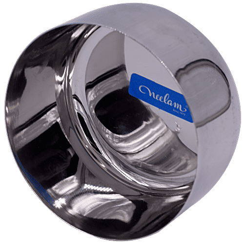 Neelam Stainless Steel Sada Vati-Katori - No. 6.5, 1 pc  Dishwasher Safe