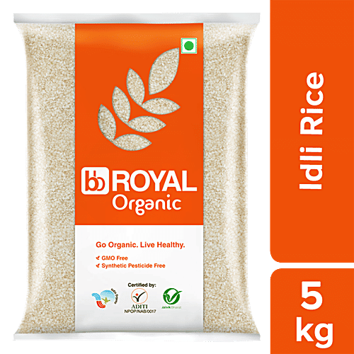 bb Royal Organic - Idly/Idli Rice/Tandul, 5 kg  
