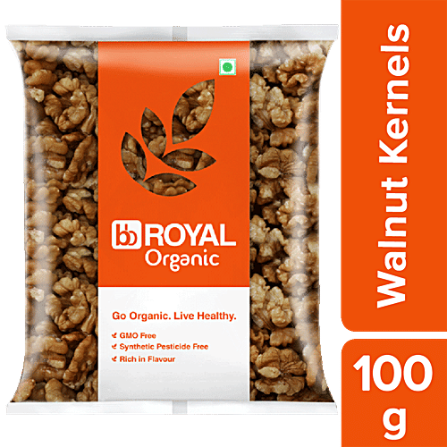 bb Royal Organic Walnut Kernels/Akharot, 100 g  