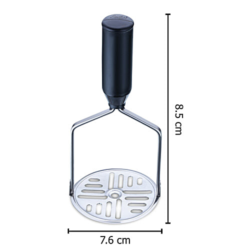 Anjali Potato Masher - Stainless Steel With Plastic Handle, Round, 1 pc  