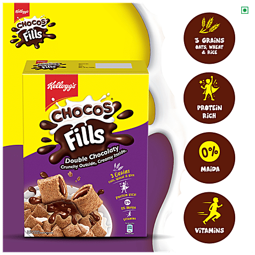 Kelloggs Chocos Fills Double Chocolaty, 250 g  