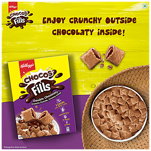 Kelloggs Chocos Fills Double Chocolaty, 250 g  
