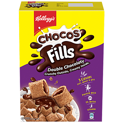 Kelloggs Chocos Fills Double Chocolaty, 250 g  