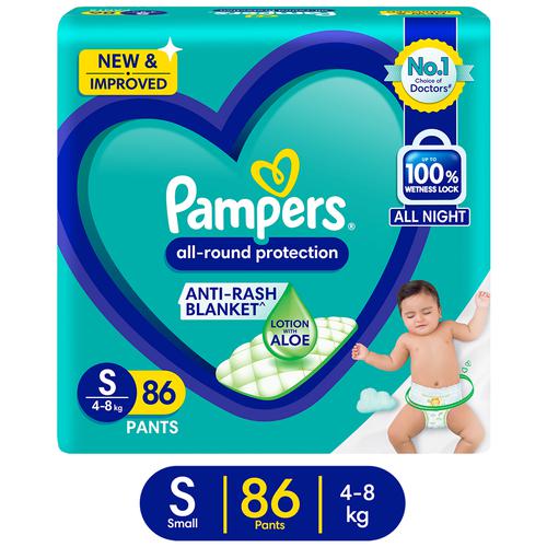 Buy Pampers Pants Diapers Small 86 Pcs Online At Best Price of Rs 902 -  bigbasket
