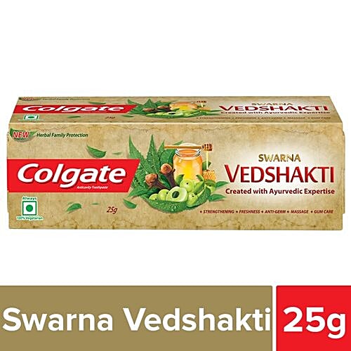 Colgate Swarna Vedshakti Toothpaste, 25 g  
