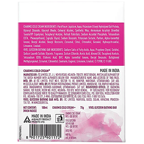 Charmis Deep Nourishing CC + Vivel Glycerin Bathing Bar, 100 ml + 75 g Carton 