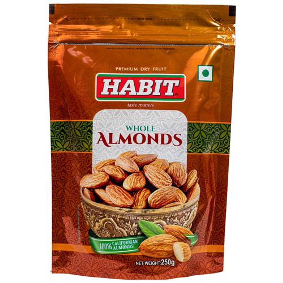 Habit Whole Natural Almonds, 250 g 