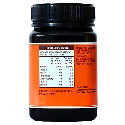 Buy Wedderspoon Raw Manuka Honey K Factor 16 500 Gm Online At Best Price of Rs 7100 bigbasket