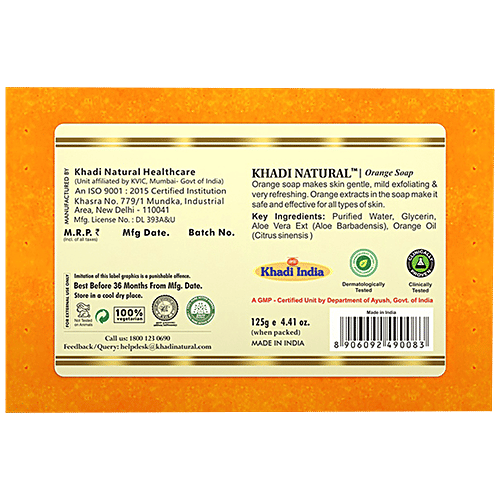 Buy Khadi Natural Soap Orange 125 Gm Online At Best Price of Rs 79.20