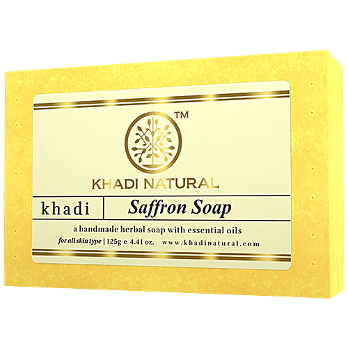 Buy Khadi Natural Soap Saffron 125 Gm Online At Best Price of Rs 76.50