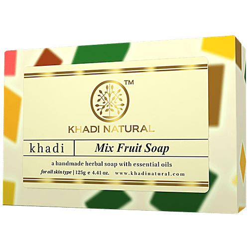 Buy Khadi Natural Soap Mix Fruit 125 Gm Online At Best Price of Rs 90.