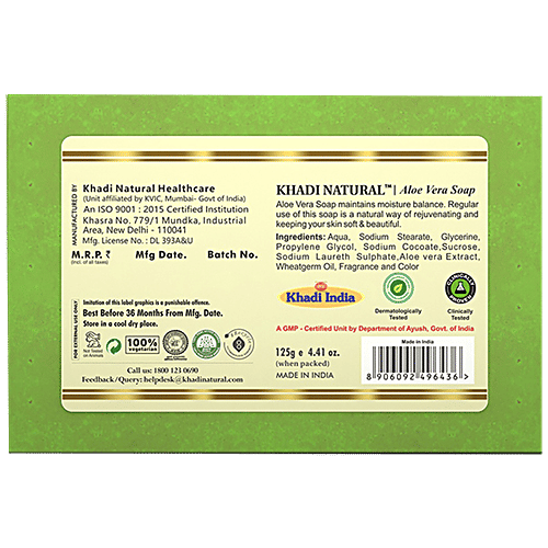 Buy Khadi Natural Soap Aloevera 125 Gm Online At Best Price of Rs 85.50