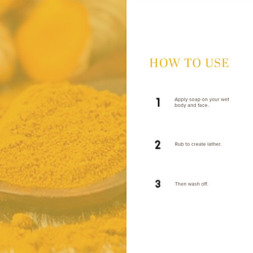 Khadi Natural Chandan Haldi Handmade Soap - For Soft & Supple Skin, 125 g  