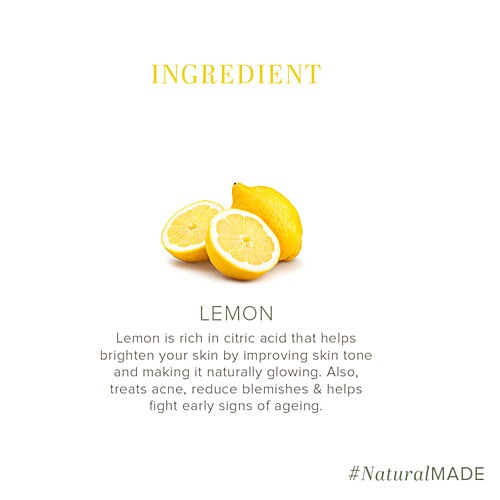 Khadi Natural Lemon Handmade Soap - Evens Skin Tone, 125 g  