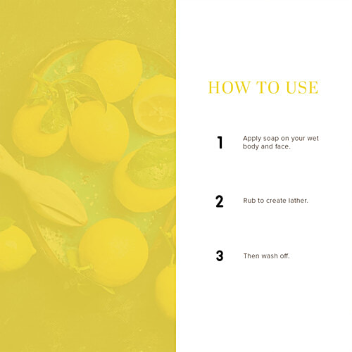 Khadi Natural Lemon Handmade Soap - Evens Skin Tone, 125 g  