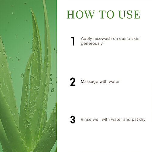 Khadi Natural Aloe Vera Face Wash With Scrub - Deeply Exfoliates Skin, SLS & Paraben Free, 210 ml  