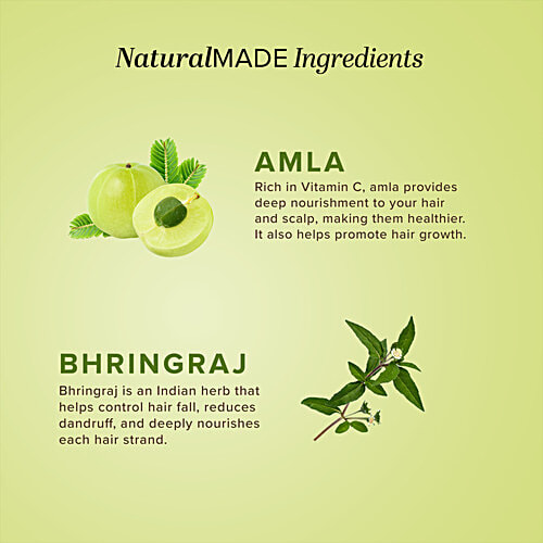 Khadi Natural Amla & Bhringraj Hair Cleanser - SLS & Paraben Free, 210 ml  