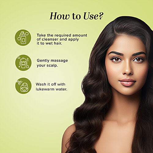 Khadi Natural Amla & Bhringraj Hair Cleanser - SLS & Paraben Free, 210 ml  