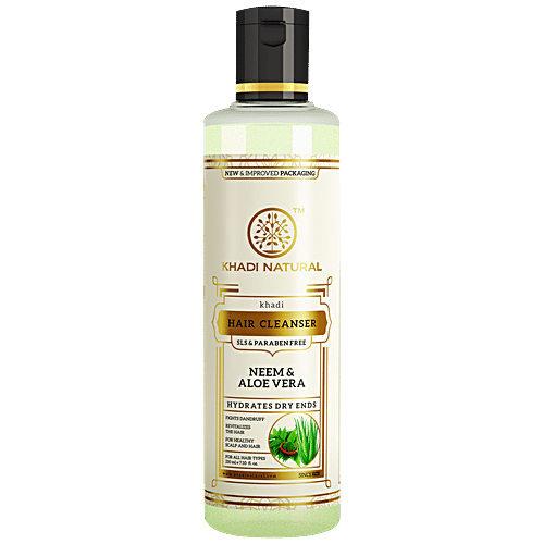 Buy Khadi Natural Shampoo Neem Aloevera Sls Paraben Free 210 Ml Online