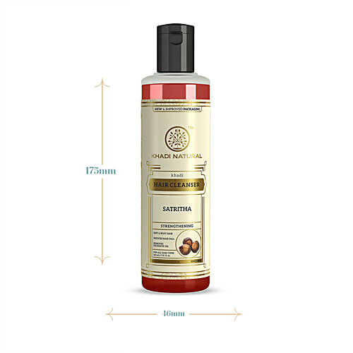 Khadi Natural Satritha Hair Cleanser - Nourishes & Strengthen Hair, 210 ml  