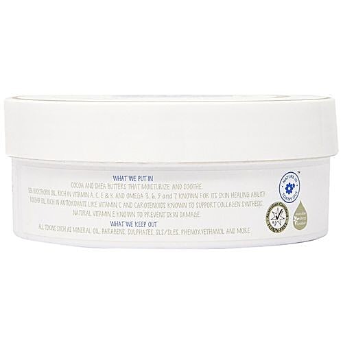 The Moms Co Natural Body Butter - Soothes Itchy & Stretching Skin, Cocoa & Shea Butter, 200 g  Toxin Free