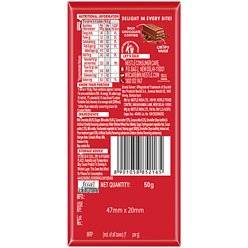 Nestle KitKat Delights Rich Coated Wafer, 50 g  