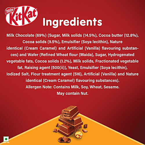 Nestle  Kitkat Dessert Delight Divine Choco Pudding Wafer Coated With Milk Chocolate Tablets, 50 g  
