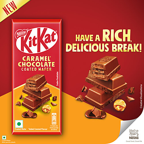 Nestle  Kitkat Dessert Delight Divine Choco Pudding Wafer Coated With Milk Chocolate Tablets, 50 g  
