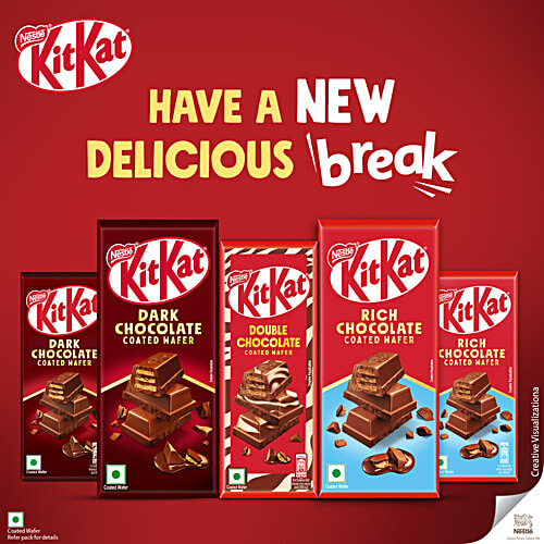 Nestle  Kitkat Dessert Delight Divine Choco Pudding Wafer Coated With Milk Chocolate Tablets, 50 g  